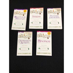 The Bible Cure Book Don Colbert M.D. Lot of 5 Health & Wellness Weight Loss Stre